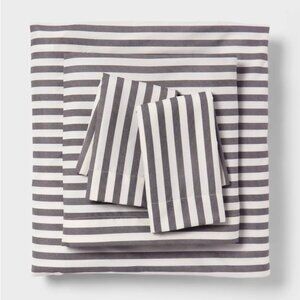 Room Essentials Charcoal and White Microfiber Sheet Set
